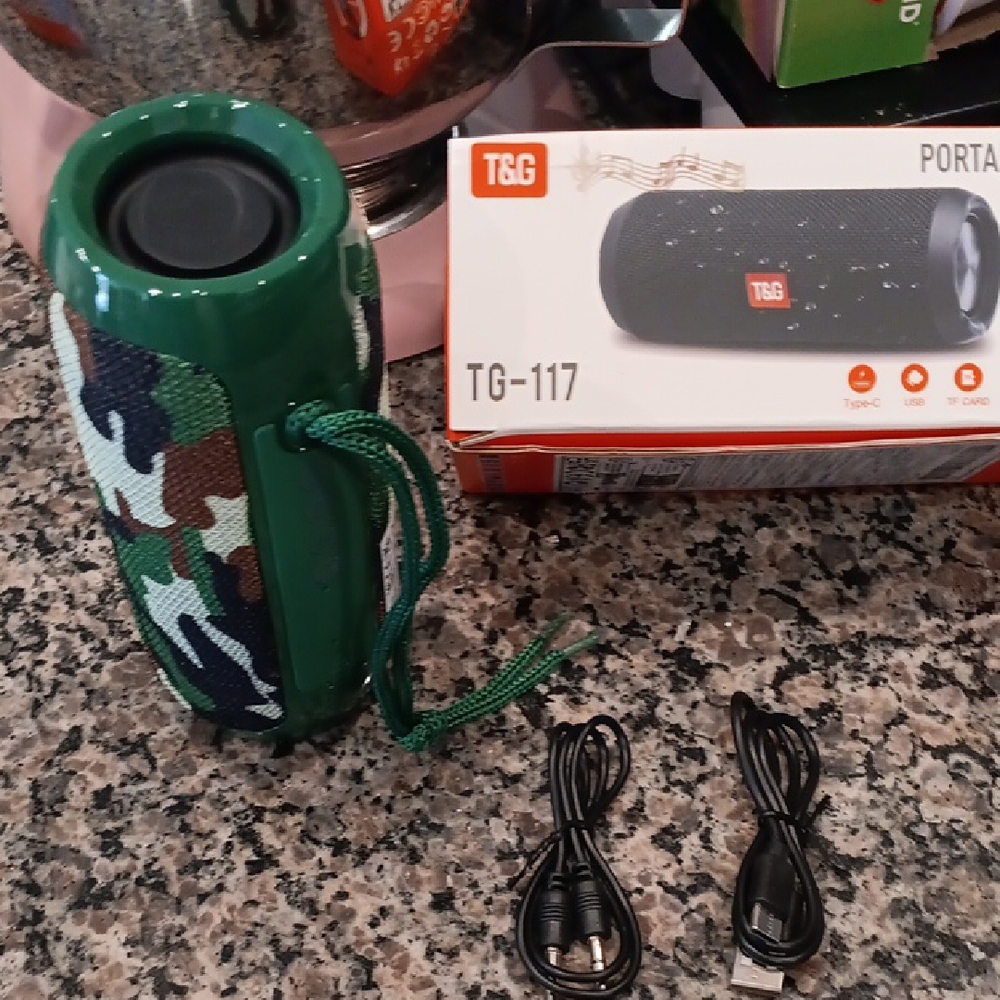 T&G Portable Bluetooth Speaker – Green Camo